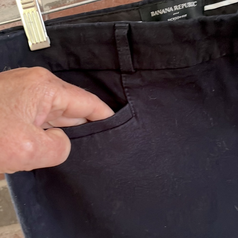 BANANA REPUBLIC Jackson Fit Black Pants 8 - Picture 6 of 11